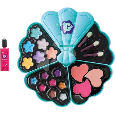 Smoby Kozmetická paleta s očnými tieňmi Glam Makeup Palette Smoby 8 leskov na pery s lícenkami a aplikátormi od 6 rokov