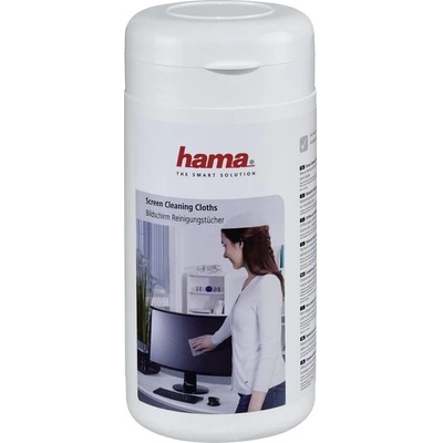 Hama 100 броя почистващи кърпички НАМА 113806 за екрани за tft, led, lcd, tv и телефони (hama-113806)