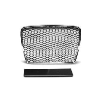 Решетка без емблема Audi A6 С6 (2008-2011) - RS Look с хром рамка