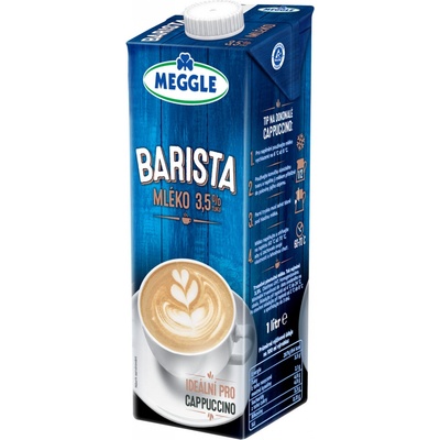 Meggle Barista Trvanlivé plnotučné mléko 3,5% 1 l – Sleviste.cz