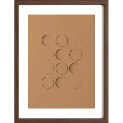 Idealform Poster no. 3 Shadow forms Barva: Terracotta, Velikost: 300x400 mm