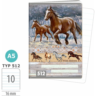 ARGUS Zošit A5 TYP 512 Wild horses