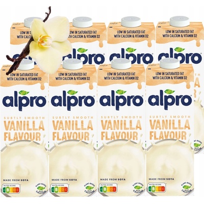 Alpro sójový nápoj s vanilkovou príchuťou 8 x 1 l