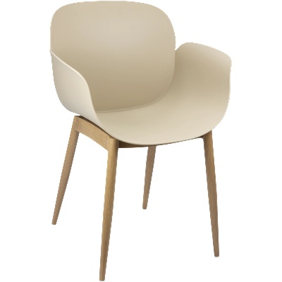 Horecano HORECANO-TULSA-Стол 58х54.5хh82cm КАПУЧИНО/ДЪРВО (HC-42519) (khaki) (0142519)