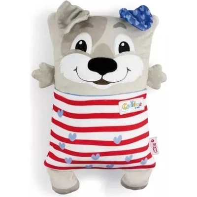 NICI Ници Косидоос: 2 в 1 обръщаща се плюшена играчка и възглавница - 20 х 30 см, куче (62291)