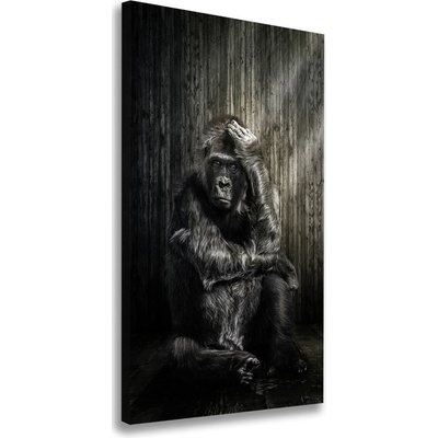 Vertikálny foto obraz tlačený na plátne Gorila 50x100 cm