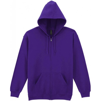 unisex mikina na zip HEAVY BLEND purpurová