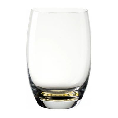 Optima Glas Lunasol Sklenice tumbler se žlutým spirálovým dnem 6 x 460 ml