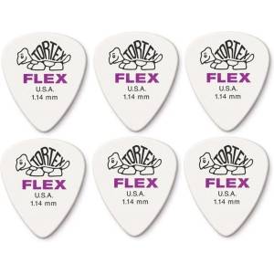 Dunlop 428R 1.14 Tortex Flex Standard 6 Перце за китара (<![CDATA[428R114-6PACK-SET]]>)