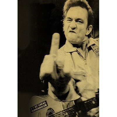 Plechová retro cedule Johny Cash - typ 2
