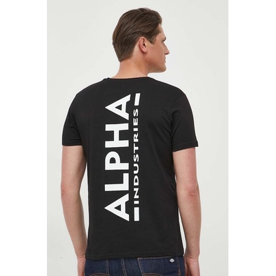 Alpha Industries Backprint černé