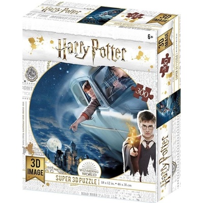 PRIME 3D Harry Potter: Harry a Ron nad Bradavicemi 3D 300 dílků