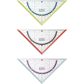 Herlitz my. pen 16 см цветна триъгълна линийка 11367950 (11367950)