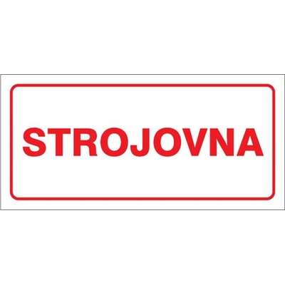 Značka Strojovna, samolepicí fólie, 100 × 210 mm BZ FT682