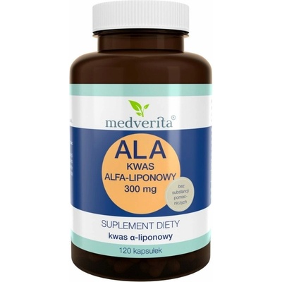 Medverita ALA Kyselina alfa-lipoová 300 mg 120 kapsúl
