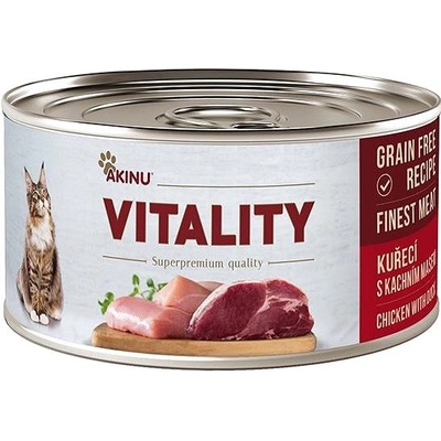 Akinu Vitality kuracie s kačacím mäsom 70 g