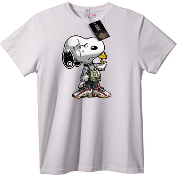 NOONEBRAND Тениска Пънк Snoopy - L, White