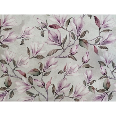 Dekorační látka MAGNOLIE lila šíře 140 cm
