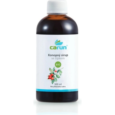 Carun Konopný sirup s příchutí šípku BIO 300 ml