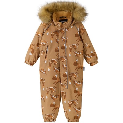 Reima Dětský zimní overal s membránou Lappi Peanut Brown