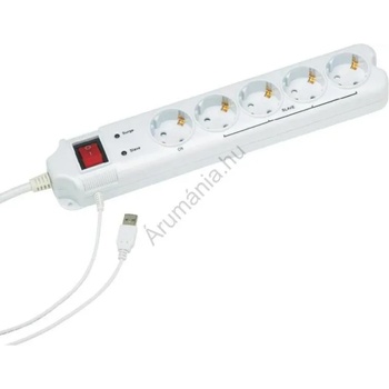 Image 1 of Gembird Master-Slave 5 Plug 1,8 m Switch 201010013 (PCW-MS2G)