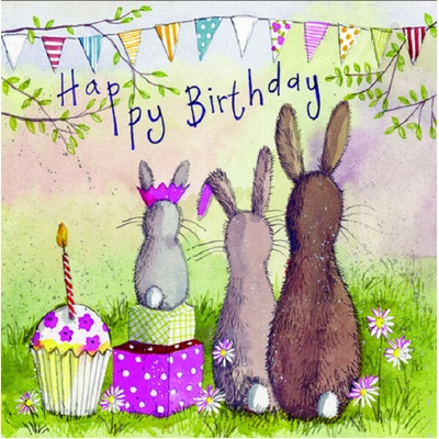Přání s obálkou - Rabbit Family - Alex Clark