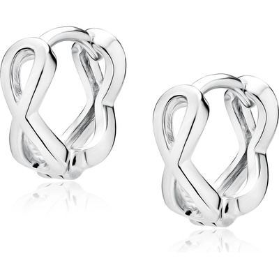 Lunica Stříbrné náušnice nekonečno 0209