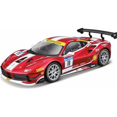Bburago RACING MODEL KIT Ferrari 488 Challange Formula Racing 2017 tmavě červená 1:24