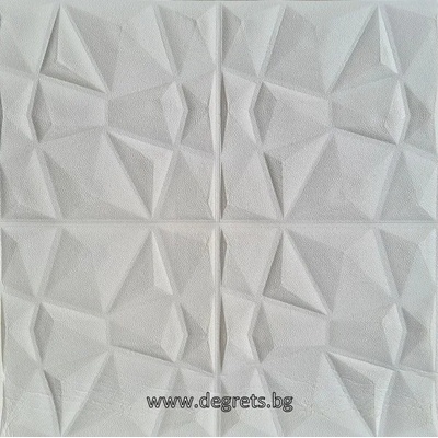 Самозалепващ 3d тапет бял Кожа