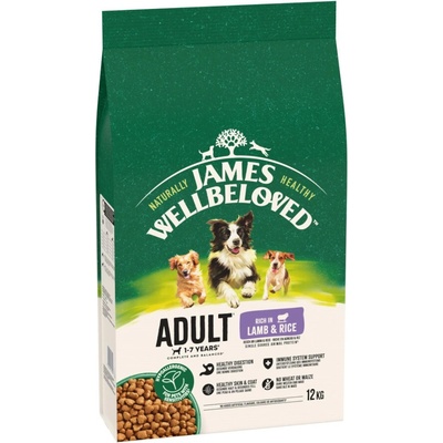 James Wellbeloved Adult jahňacie mäso a ryža 12 kg