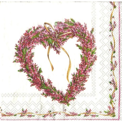Ubrousek 33x33 cm SRDCE – Zboží Dáma