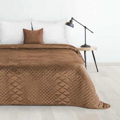 Takoy DESIGN 91 Přehoz na postel LUIZ 3 sametový prošívaný s geometrickým vzorem-HF-405279 220 x 240 cm