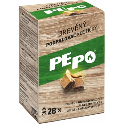 PE PO drevený podpaľovač (28ks/kra) kostic