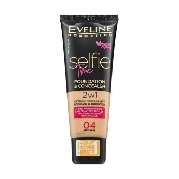 Eveline Cosmetics Selfie Time Make-up a korektor 2 v 1 04 Natural 30 ml