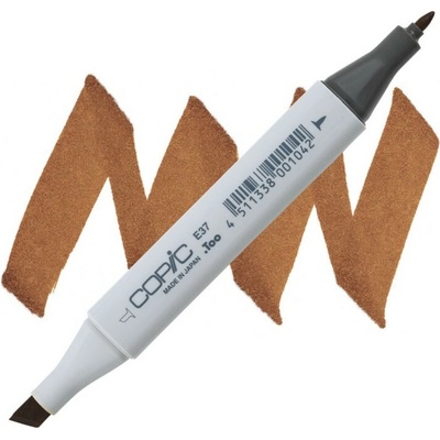 Lihová fixa COPIC Classic oboustranná Fine & Chisel, Sepia (E37)