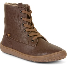 Froddo Detská zimná barefoot obuv TEX LACES Brown G3160236-1 hnedá