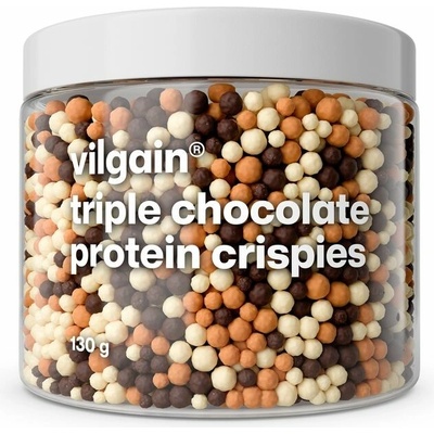 Vilgain Protein Crispies trojitá čokoláda 130 g – Zboží Dáma