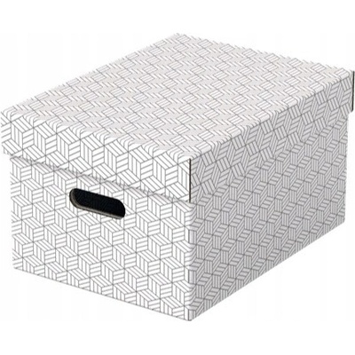 628282 Úložný box stredný biely 3ks Esselte Home s úchytom