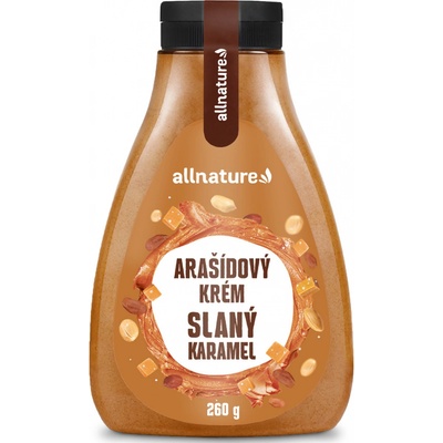 Allnature Arašídový krém slaný karamel 260 g