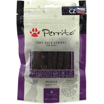 Perrito Pochúťka kačica mäkké pásiky 100 g