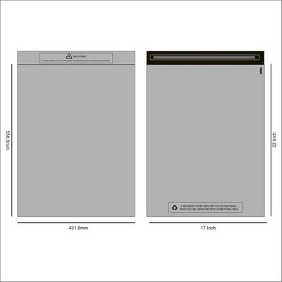 Poštovní recyklovaná plastová obálka s klopou 43.2x55.9cm