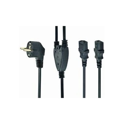 GEMBIRD Kabel napájecí 230V 2m 2 zástrčky (Y rozdvojka) PC-186-ML6