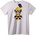NOONEBRAND Тениска Череп с Цвете - 2XL, White