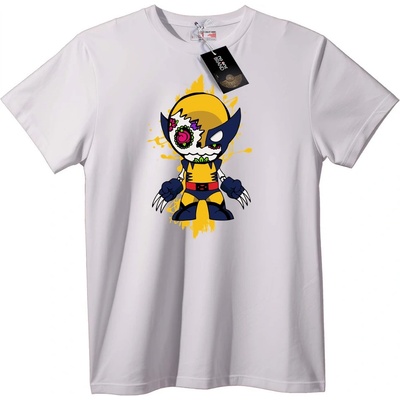 NOONEBRAND Тениска Череп с Цвете - 2XL, White