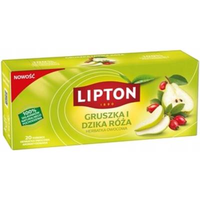Lipton Ovocný čaj Hruška a divoká ruža 20 vrecúšok