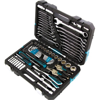 GROSS Вложки комплект, 78 бр. , с тресчотка 120 зъба, CrV, 1/4" , 1/2" Gross (14148)