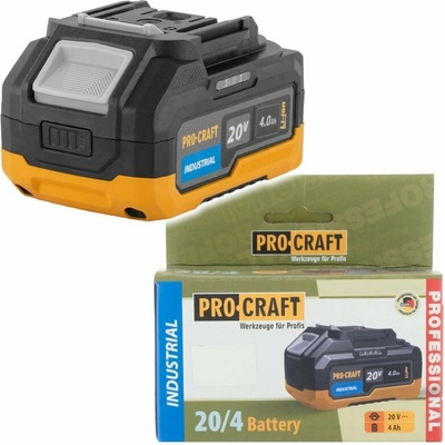 Procraft 20V Li-ion, 4000mAh 20/4 Industrial