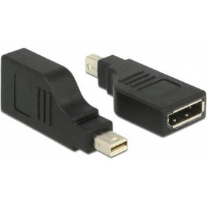 Delock Delock, mini DisplayPort 1.2 мъжко - DisplayPort женско, 4K, 90°, Черен