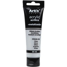 Artix Paints Master Akrylová barva metalická stříbrná 35ml