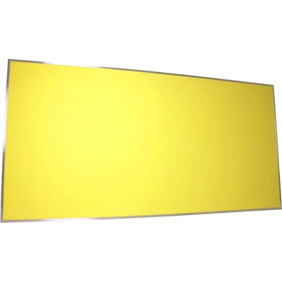 VYLEN s.r.o. Pěnová nástěnka s hliníkovým rámem 200 x 100 cm Žlutá 10, 2000 mm x1000 mm